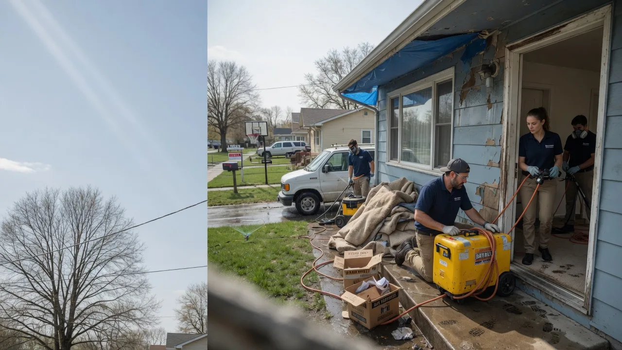 Basement Flood Cleanup in Irving, IL near me